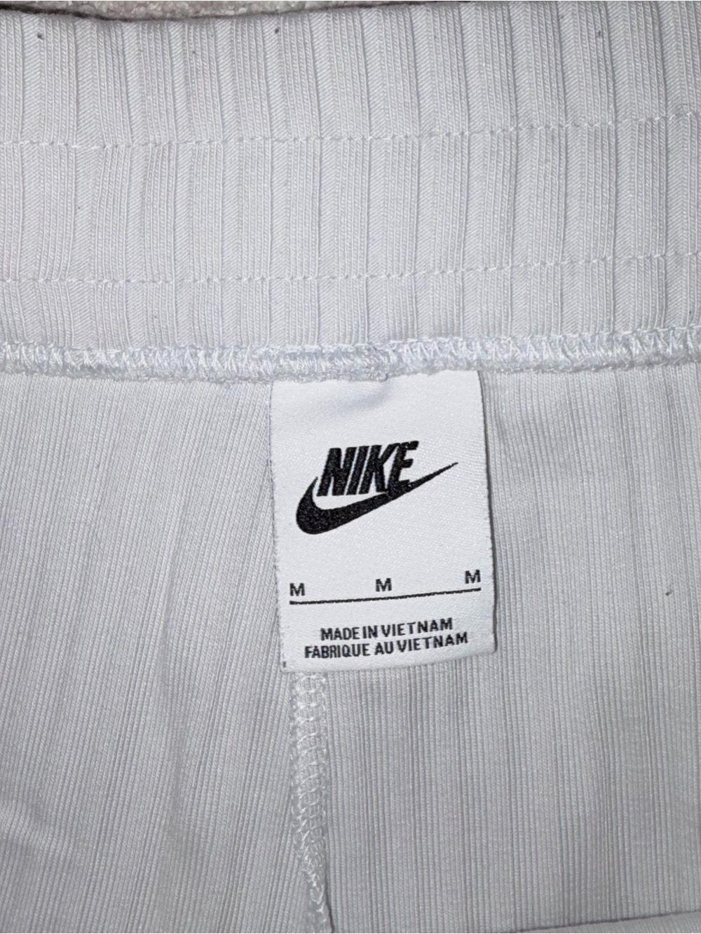 Nike ribbed flared jersey sweatpants in gray loungewear m - Picture 4 of 5